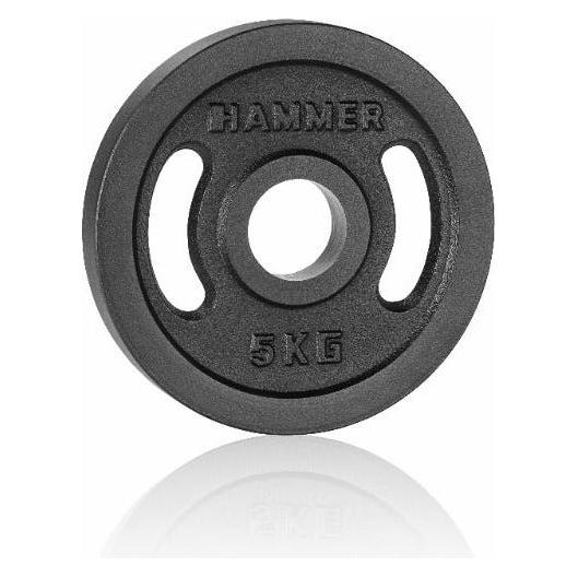 Hammer Fitness Hantelscheibe 50 mm 5 kg (1 x 5 kg) (17022)