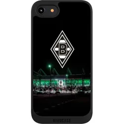 Nivocase Handyhülle für Apple iPhone 7 Hülle NIVOpure Case Schwarz Borussia Mönchengladbach Offizielles (Apple iPhone 7), Smartphone Hülle, Schwarz