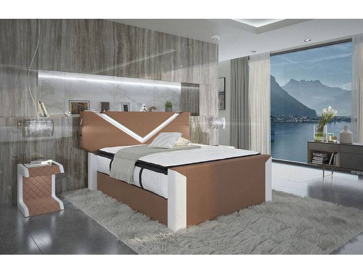 Boxspringbett Lyon Stoff