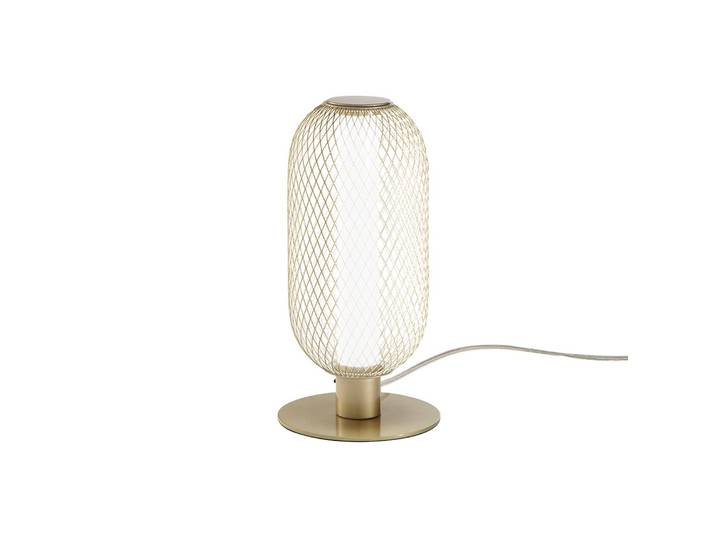 Luce Ambiente Design LED Tischlampe Inkas, messing / gold, für Wohn- / Esszimmer, Metall