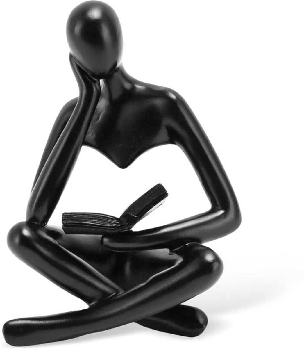 Abstract Kunst Standbeeld Denker - Hars Sculptuur voor Binnen Decoratie