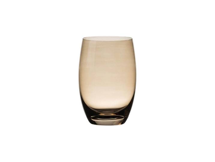 Gläser-Set Lunasol Optima Color Tumbler 460 ml Barrel , beige (taupe), H:12,2cm, Trinkgefässe, Gläser-Set