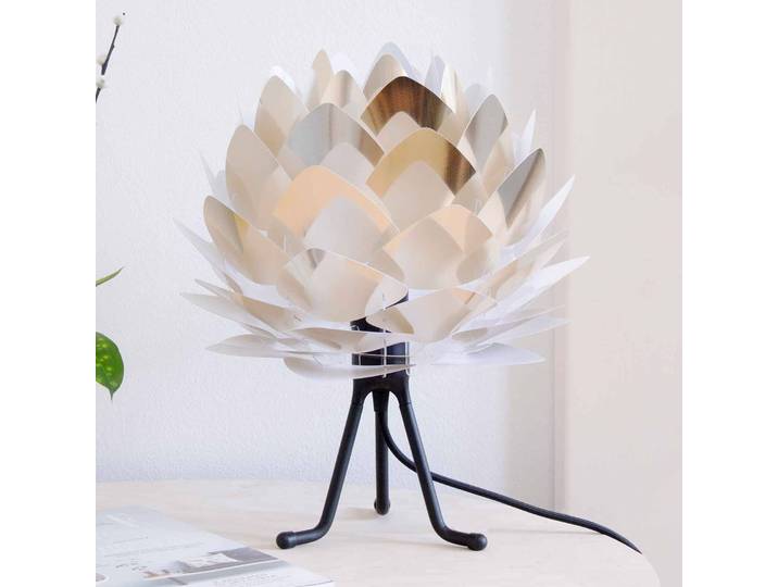 UMAGE Fensterbank Tischlampe Silvia Mini, alu / grau / zink, für Wohn- / Esszimmer, Kunststoff, Design, Tischlampe
