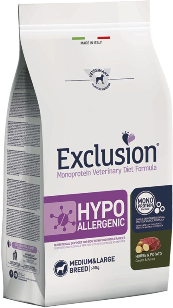 Exclusion Hypoallergenic Dog Medium&Large Cavallo 12KG