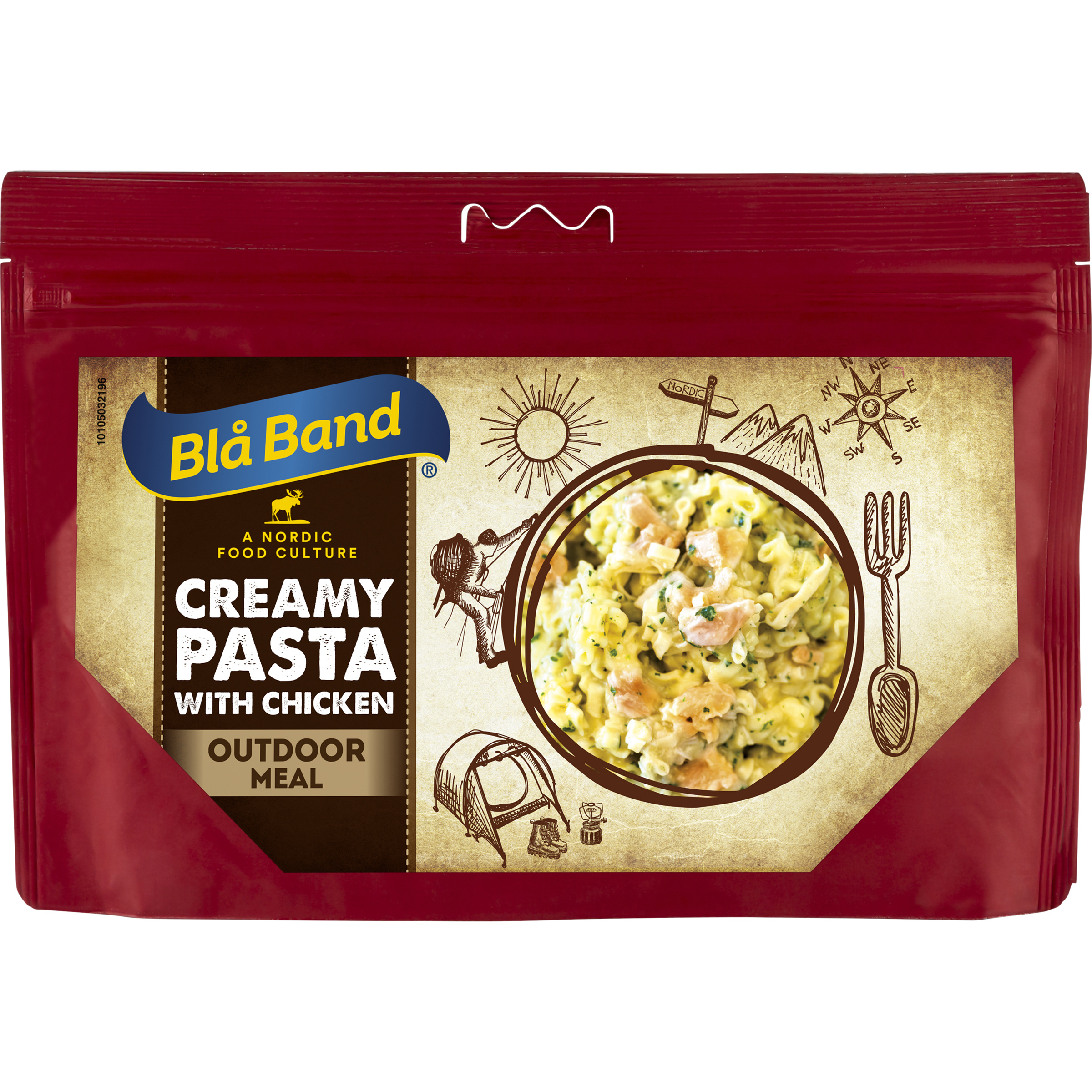 Blå Band Cremige Pasta mit Hühnchen Trekkingnahrung rot Größe 149g