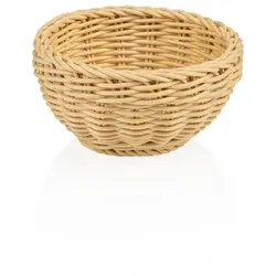 16x Tischkorb Korb hellbeige Gastro rund ø 16 cm, Polypropylen