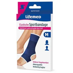 Lifemed Elastische Sportbandage blau "Fußgelenkschutz" XL / 96 Stück