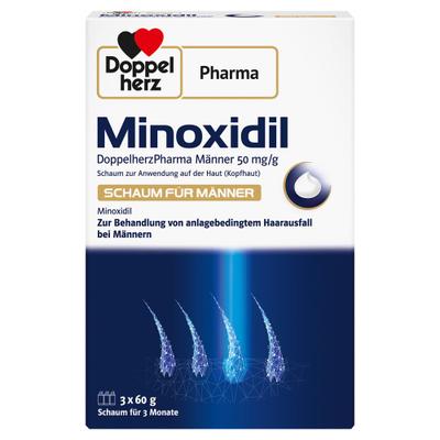 Minoxidil DoppelherzPharma Männer 50 mg/g Schaum 3x60 g