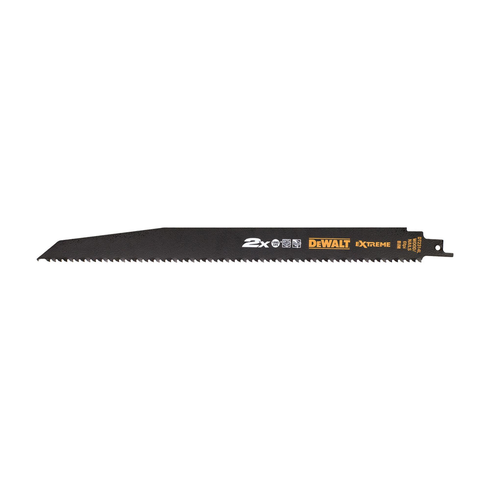 DEWALT EXTREME Säbelsägeblatt BIM Holz 305 mmk DT2314L-QZ)