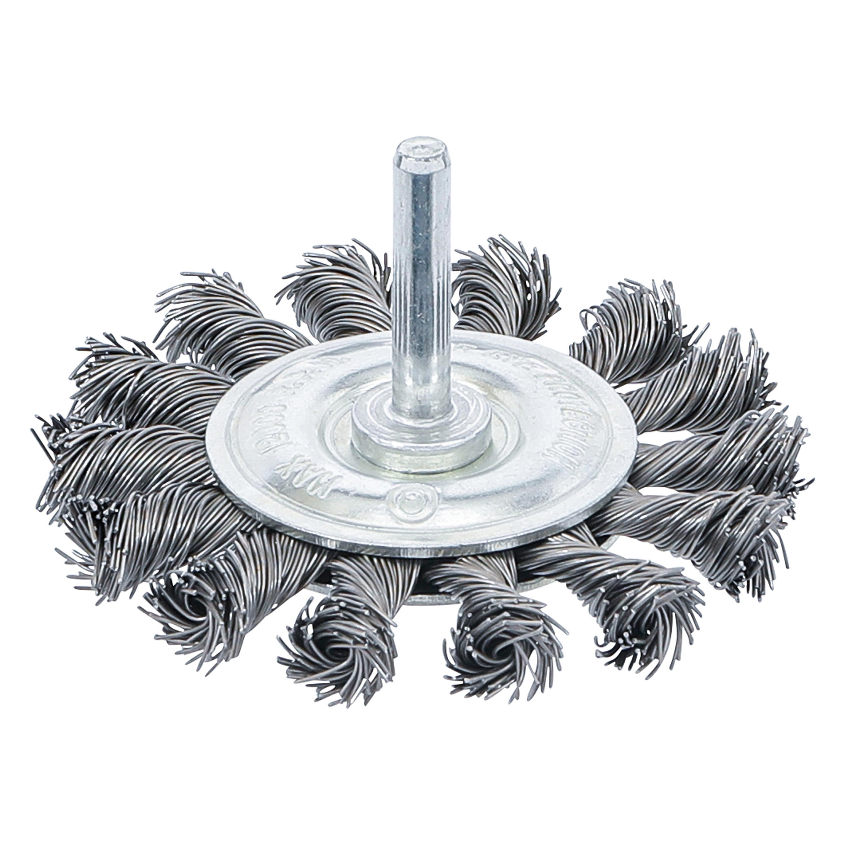 BGS Scheibenbürste Antriebswelle 6 mm gezopft Ø 75 mm (3982)