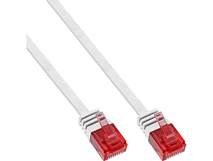 InLine® 71602W patchkabel plat