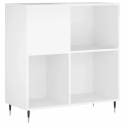 vidaXL Plattenschrank Weiß 84,5x38x89 cm Holzwerkstoff