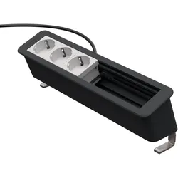 Kindermann CablePort Office desk 6-fach - 3x Strom + 3 freie Slots (Konnect flex...