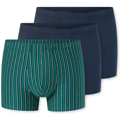 3 Schiesser Shorts - Herren - Gr. M/5 - dunkelblau/gestreift