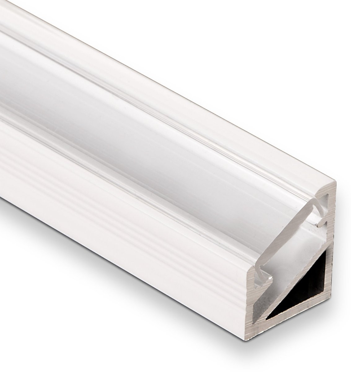 SOTECH 10 x LED Hoekprofiel-66 wit/klaar 2m voor LED strips