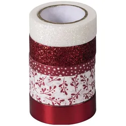 6x Heyda, Washi Tape, Deko Tapes "Effekt Mix", 5er-Set