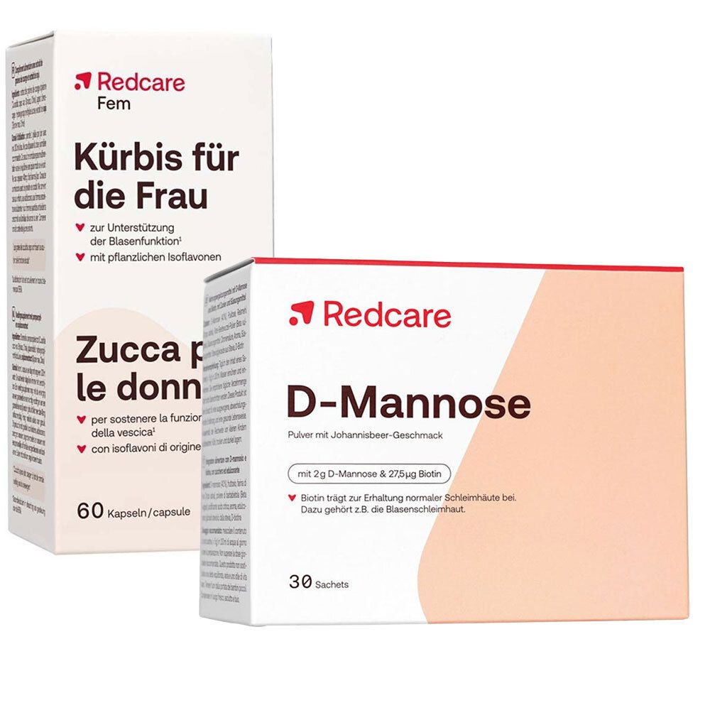 Redcare D-Mannose + Fem Kürbis für die Frau 1 St Set