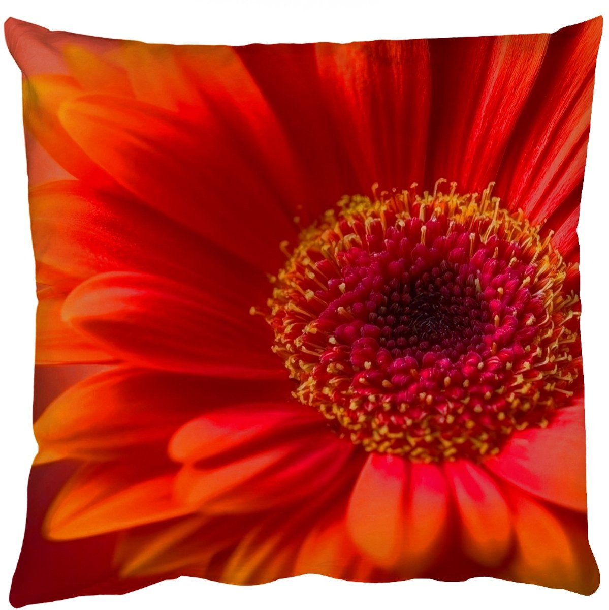 Gerbera Sierkussen Oranje 60x60 cm