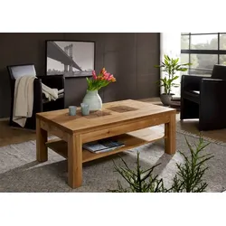 G+K Couchtisch Fort Worth Holz Braun Wildeiche 118 cm