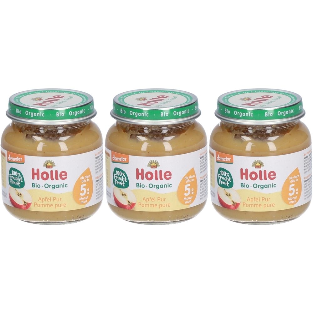 Holle Apfel pur Bio 125 g x3 3x125 Brei