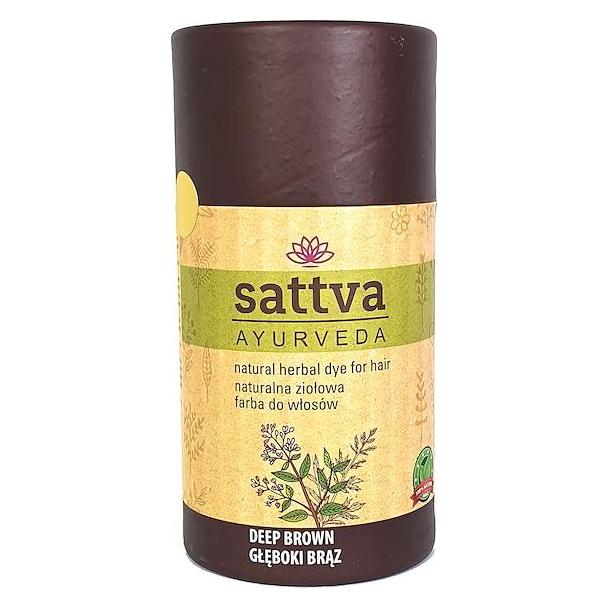 Sattva Ayurveda Sattva - Ayurveda Natural Herbal Dye For Hair Natural Herbal Hair Dye D (Tiefbraun) (5903794180901)