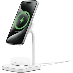 Cygnett ChargeBase Qi2 Wireless Magnetic Charger 2 (20 W), Wireless Charger, Weiss