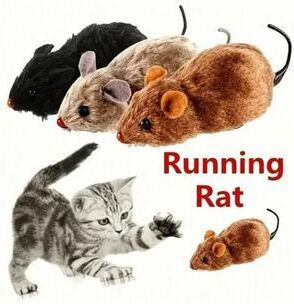 Uplift Essentials 4 Pack Mechanical Wind Up Plush Mouse Toys 4 Pack Mechanical Wind Up Plush Mouse Toys