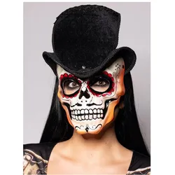 Metamorph Sugar Skull Maske mit Zylinder