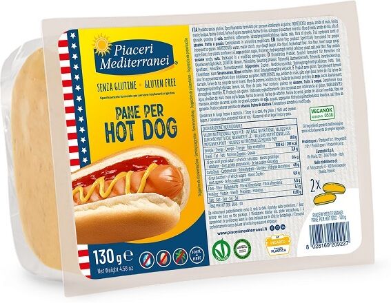 Eurospital Piaceri Medit Pane Hot Dog130g