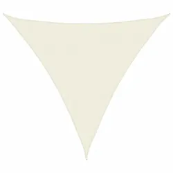 vidaXL Sonnensegel Oxford-Gewebe Dreieckig 3,6x3,6x3,6 m Creme