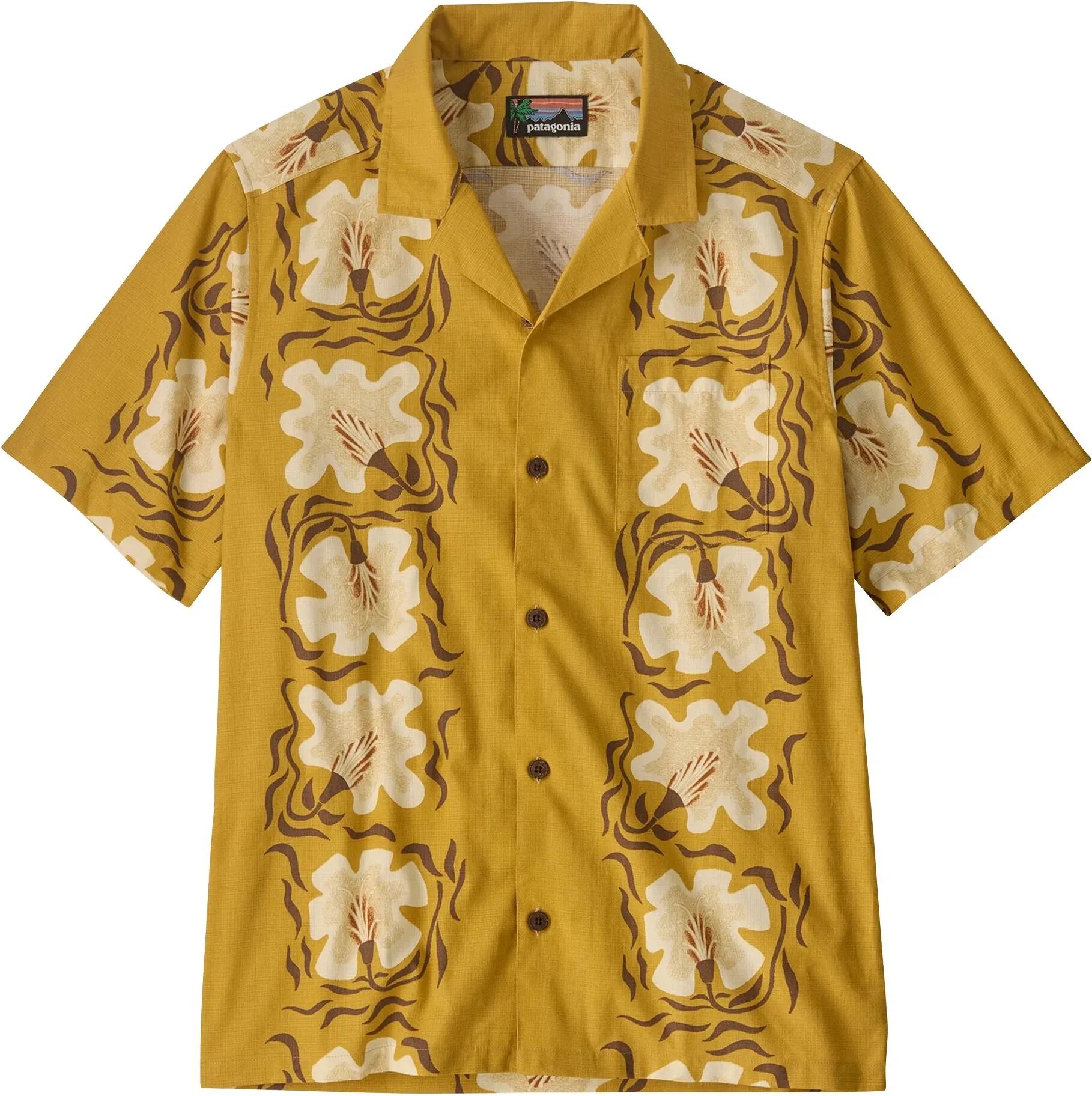 Patagonia Chemise Manches Courtes Tidal Threads Camp Beige S
