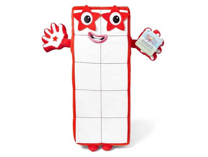 Learning Resources Numberblocks Knuffelpop Tien – Pluche Speelfiguur voor Kleuters – Telplezier & Fantasiespel – Voor Ouders, Verzorgers & Leerkrachten – Leeftijd 18+ Maanden