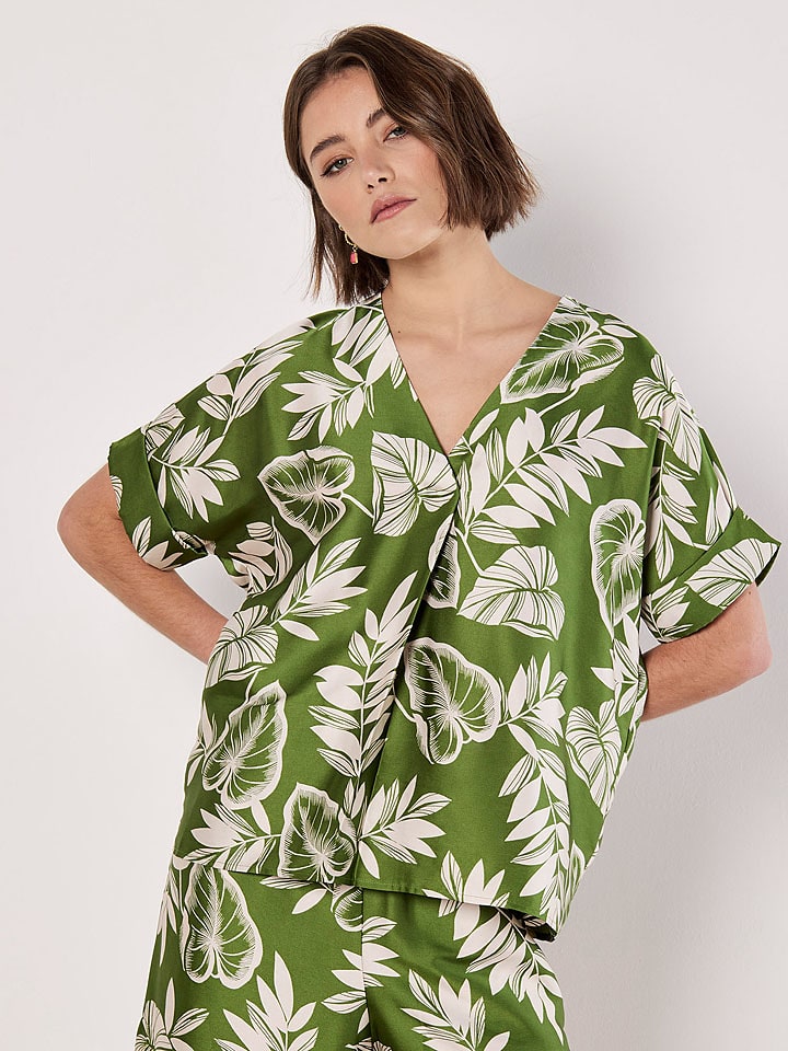 Apricot Bluse in Grün - M