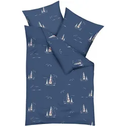 Kaeppel, Bettwäsche, Bettwäsche Yacht marine (Bettwäsche Set, 135x200 cm, 80x80 cm)