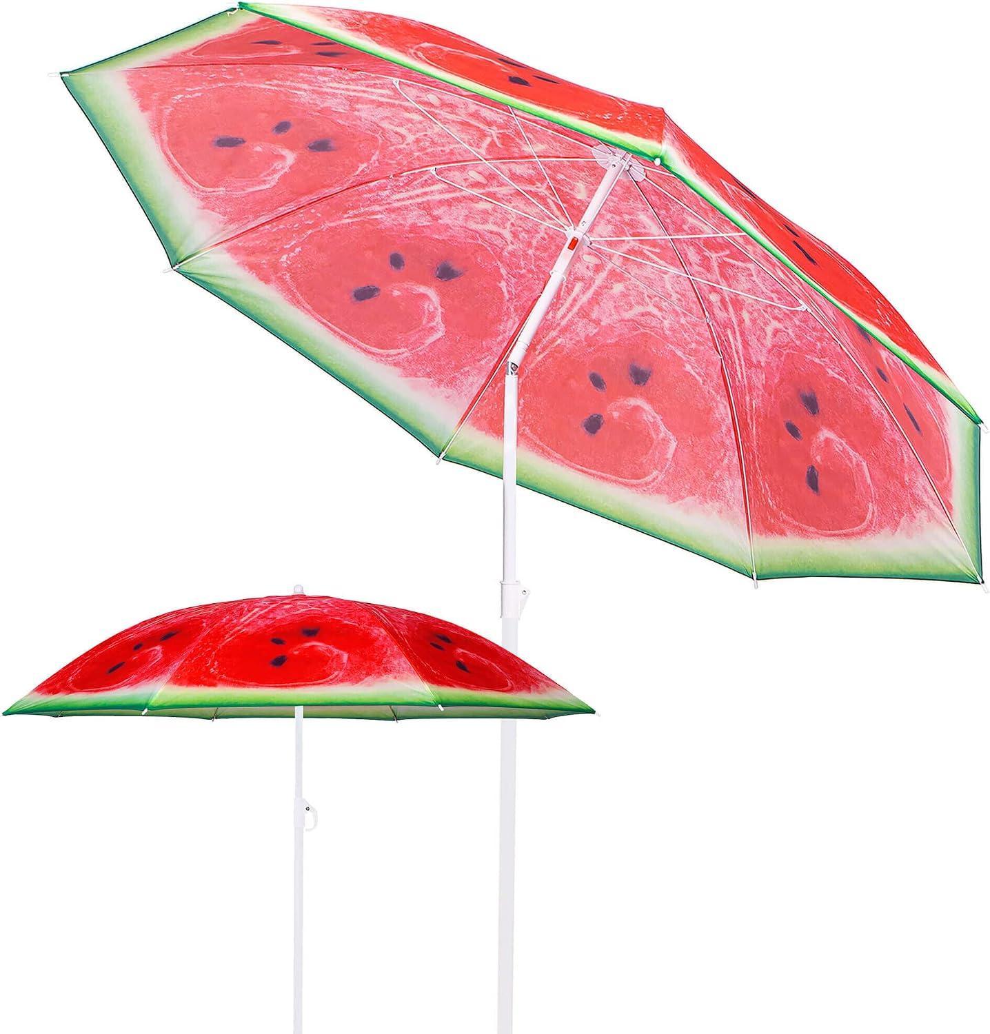 SPRINGOS Strandschirm und Sonnenschirm mit Kippfunktion