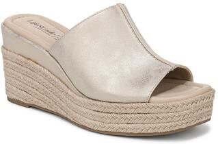 Women's Haute Platform Espadrille Sandal by LifeStride in Platino Gold (Size 10 M)