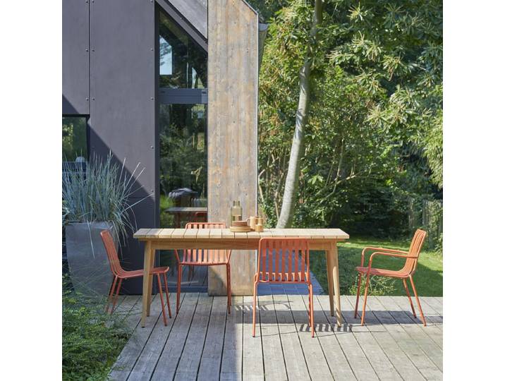 Outdoor Tisch aus massivem Teak 6/8 Pers. Vadim - Natur - Teak