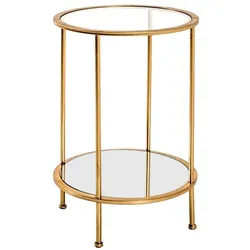 Haku Beistelltisch Faro Glas Gold