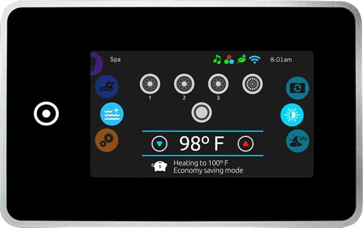 Bedienfeld IN.K1001 Full Touch Screen 158x99x49mm für Whirlpools & Schwimmbäder