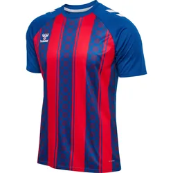 HUMMEL hmlMATCH STRIPED JERSEY S/S TRUE BLUE/TRUE RED 2XL