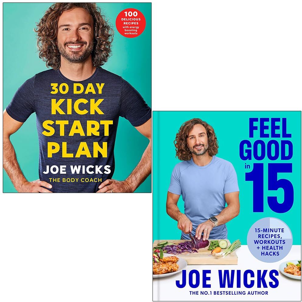 Bluebird/HQ ltd 30 Day Kick Start Plan and [Hardcover] Feel Good In 15 By Joe Wicks 2 Books Collection Set