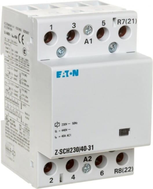 Eaton Modulaire beveiligingsschakelaar 40A, 3-polig, 1-polig, 230V AC, type Z-SCH230/40-31