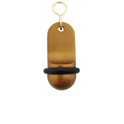 CombiCraft Mini Classic Bronze Aluminium Hotel Schlüsselanhänger 60x25 mm - 5 Stück