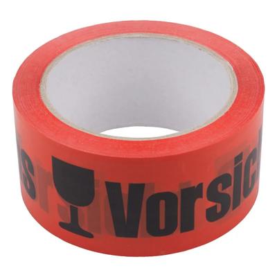 BB-Verpackungen GmbH 24 x Klebeband Vorsicht Glas (0,48 x 66 m)