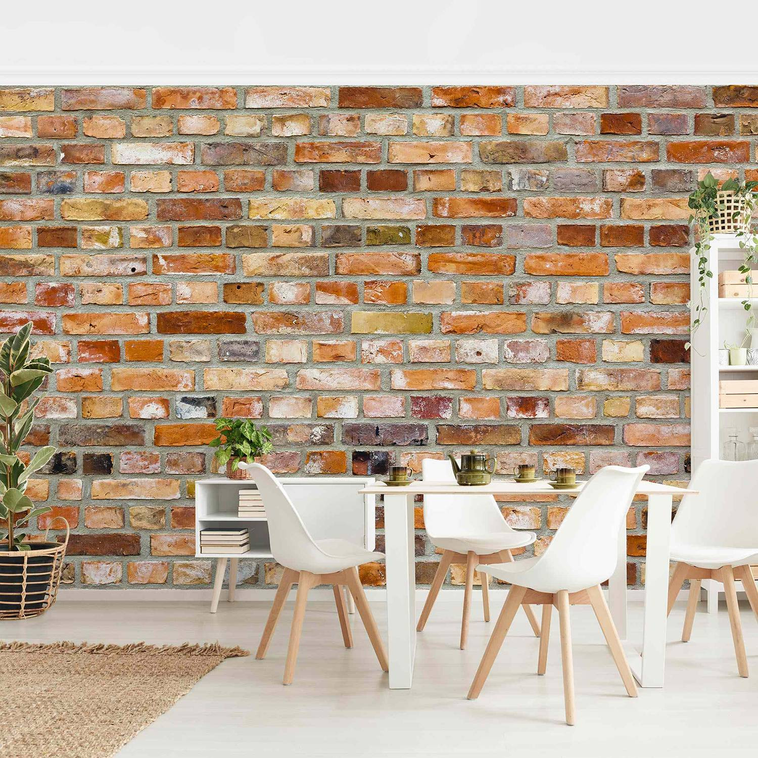 home24 Vliesbehang Colours of the Wall Rood Bruin B: 432 cm, H: 290 cm