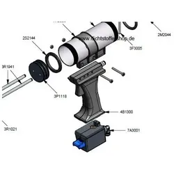 COX Ersatzteil 7A 3001 Serie 2 Druckluft Regulator 50psi 3.5 bar