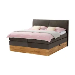 Boxspringbett inklusive Bettkasten Beam , braun , Maße (cm): B: 165 H: 120