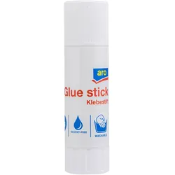 aro Klebestift GL02, weiß, ohne Lösungsmittel, 21 g, 6 Stück