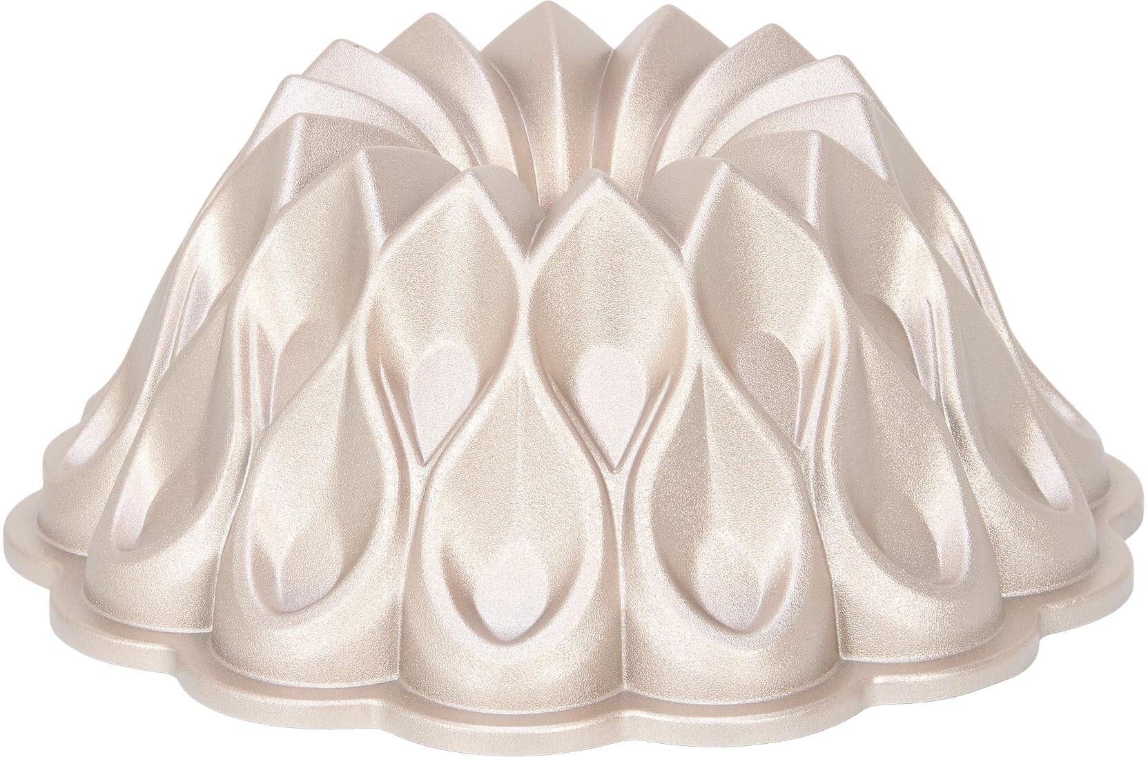 Gugelhupfform PATISSE "Blume, Aluguss, ø 24 cm", beige (champagner, crème), Aluminium, Küchenformen, Gugelhupfform champagner, crème Einheitsgröße