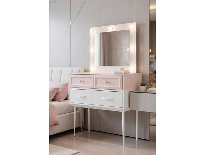 JVmoebel Schminktisch Schminktisch mit Spiegel und LED für elegantes Schlafzimmer, Made in Europa